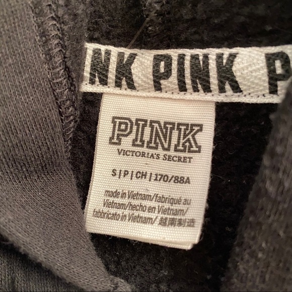 Victoria’s Secret PINK rose bling lace up hoodie S - Picture 7 of 14